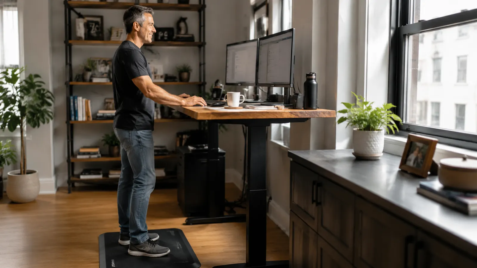 How to Stand at Your Desk All Day Without Foot and Leg Pain